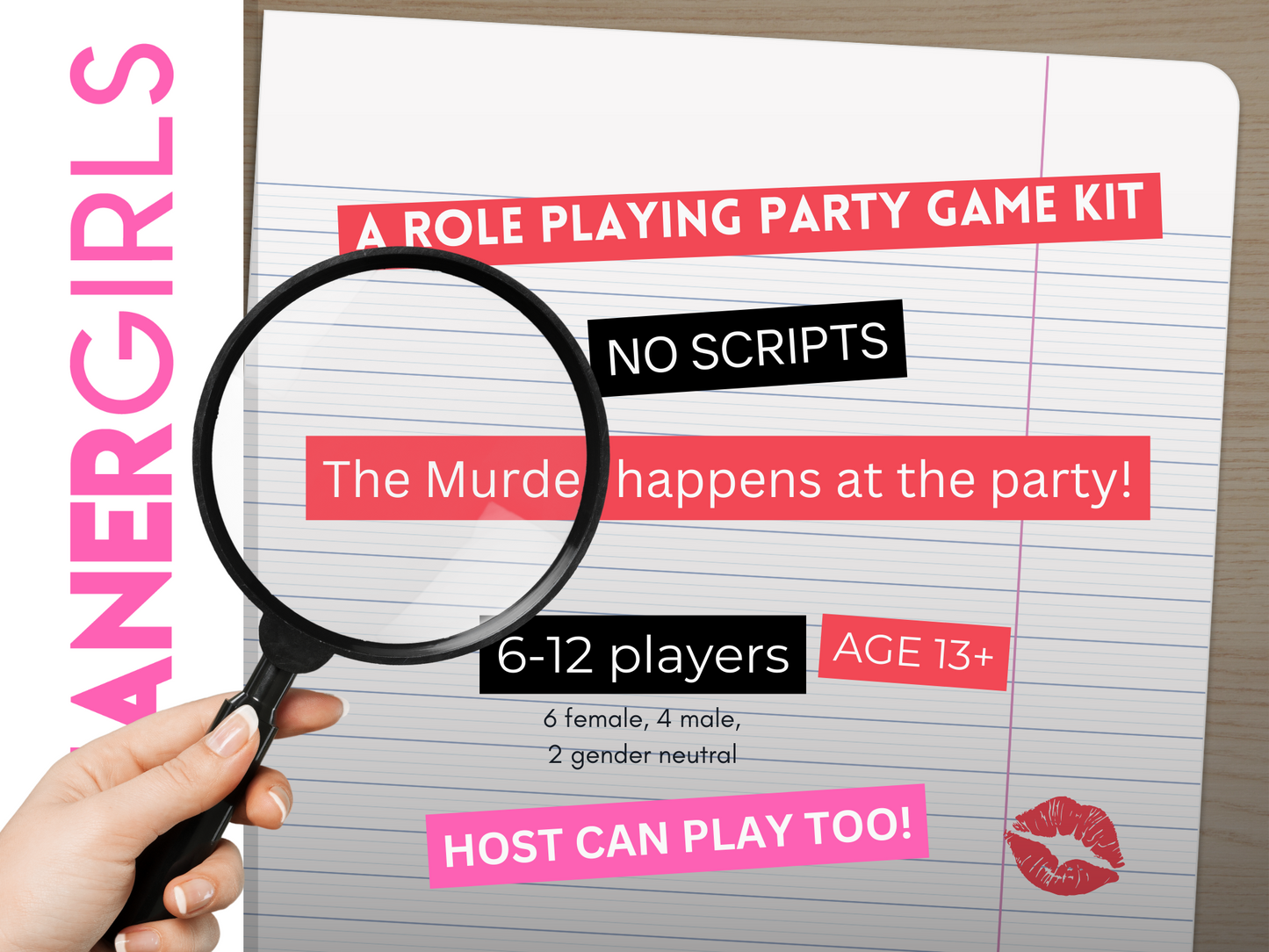 Meaner Girls - A Mean Girls, MURDER MYSTERY PARTY KIT