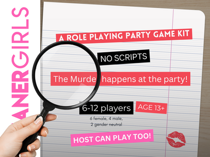 Meaner Girls - A Mean Girls, MURDER MYSTERY PARTY KIT