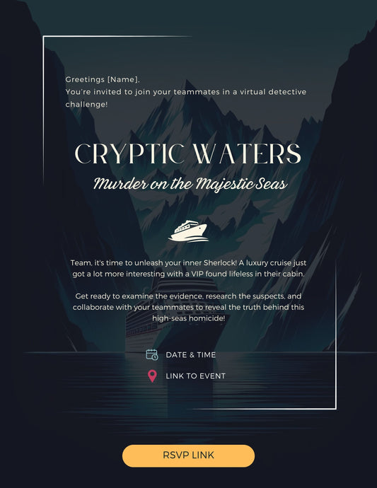 Cryptic Waters - FREE Team Invite Template