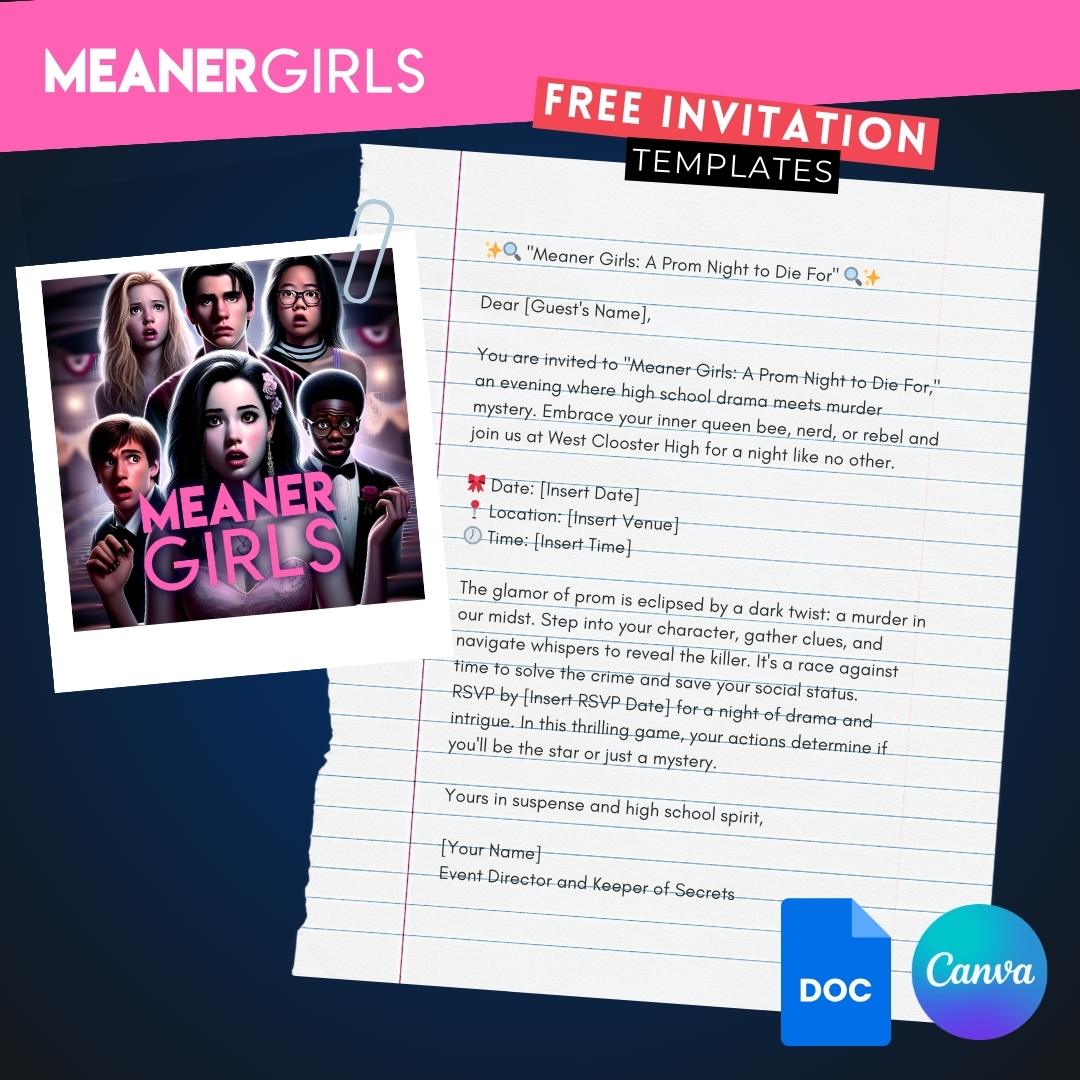 Meaner Girls - Party Invitation