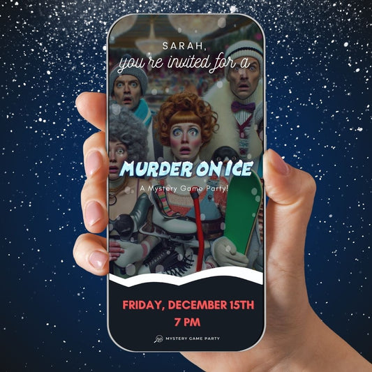 Murder On Ice - Party Invitation